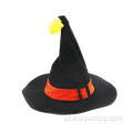 Chapéu de bruxa negra de Halloween Fancy